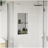 Duschnisch borstad silver 32x62x9 cm rostfritt stål vidaXL – miniatyr 3