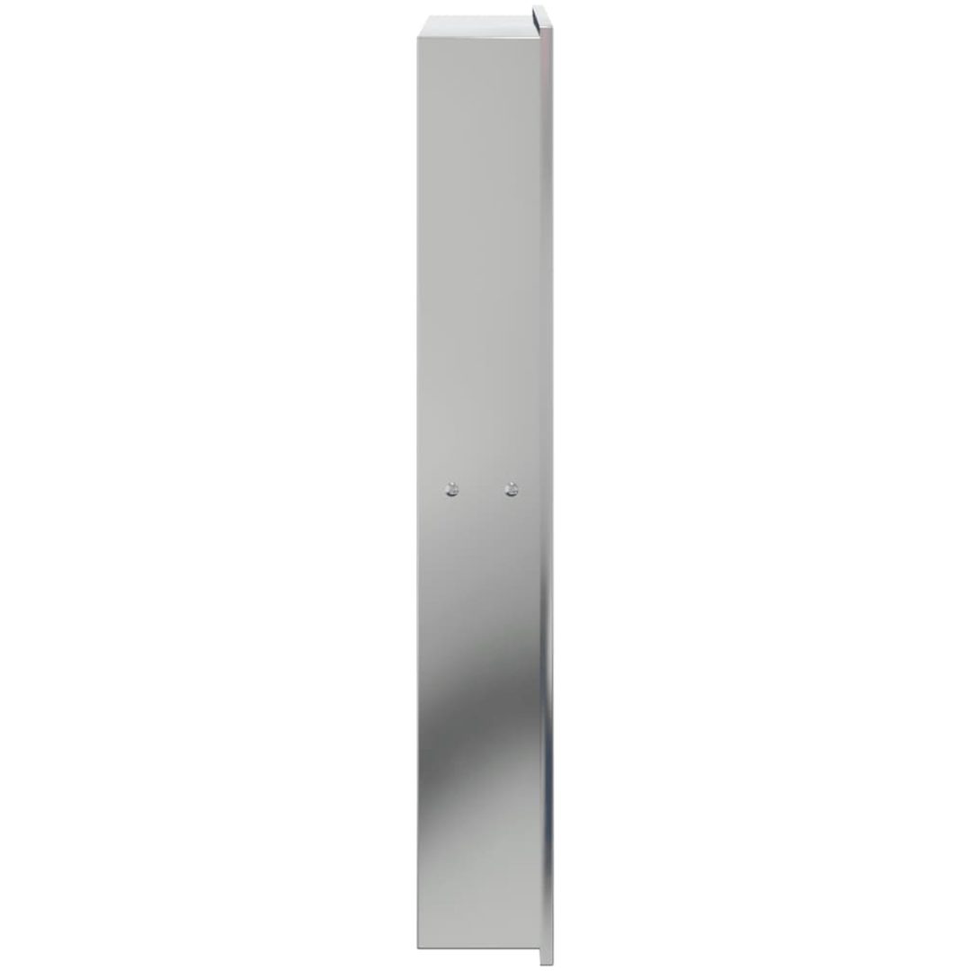 Duschnisch borstad silver 32x62x9 cm rostfritt stål vidaXL – bild 5