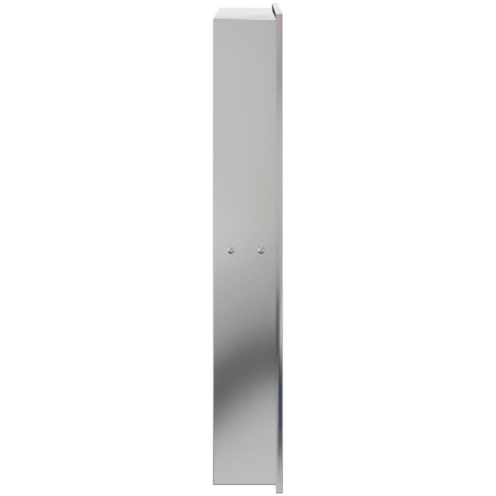 Duschnisch borstad silver 32x62x9 cm rostfritt stål vidaXL – bild 5