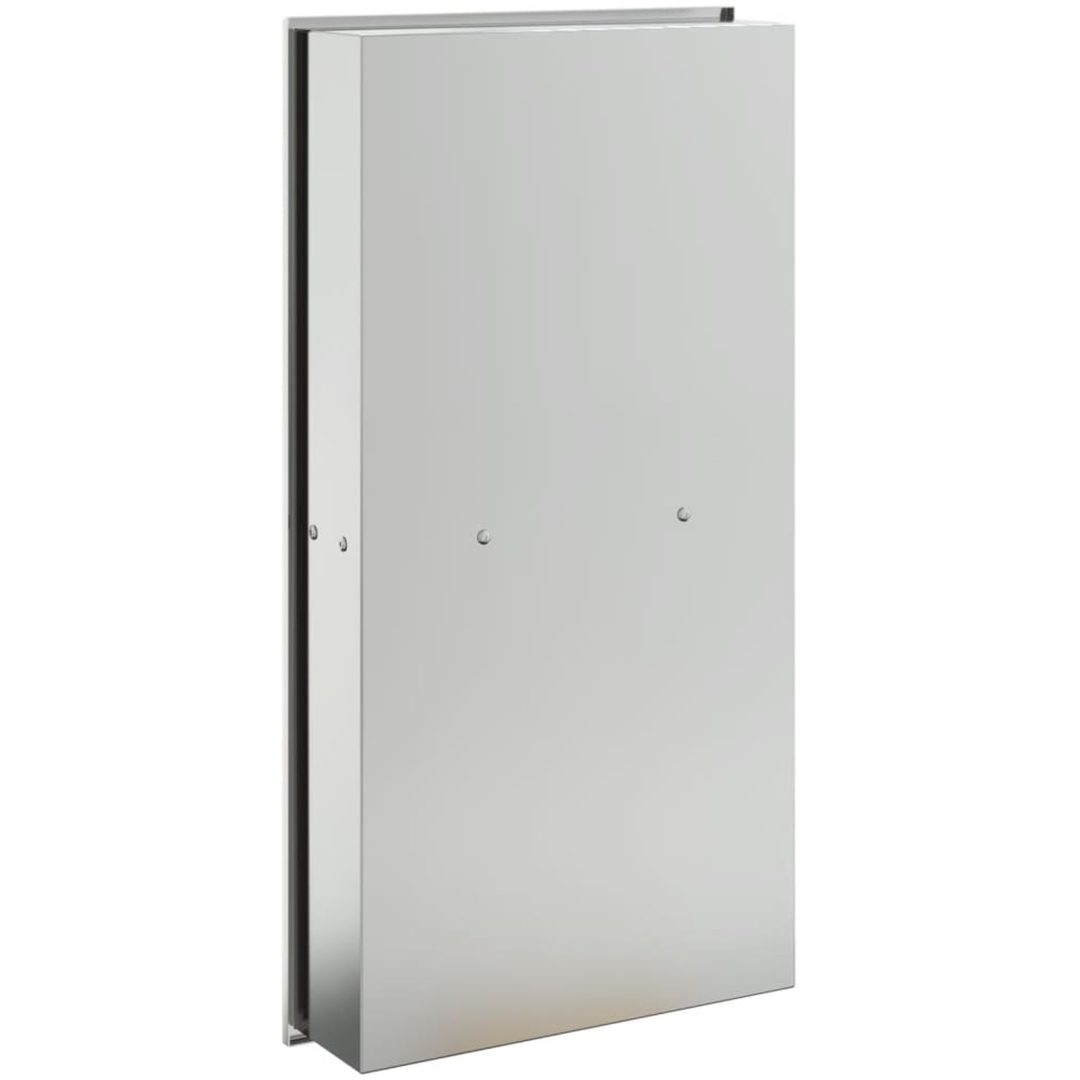 Duschnisch borstad silver 32x62x9 cm rostfritt stål vidaXL – bild 6