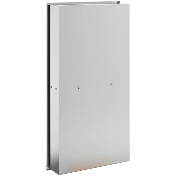 Duschnisch borstad silver 32x62x9 cm rostfritt stål vidaXL – bild 6
