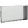 Duschnisch borstad silver 62x32x9 cm rostfritt stål vidaXL – miniatyr 2