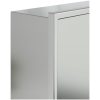 Duschnisch borstad silver 62x32x9 cm rostfritt stål vidaXL – miniatyr 7