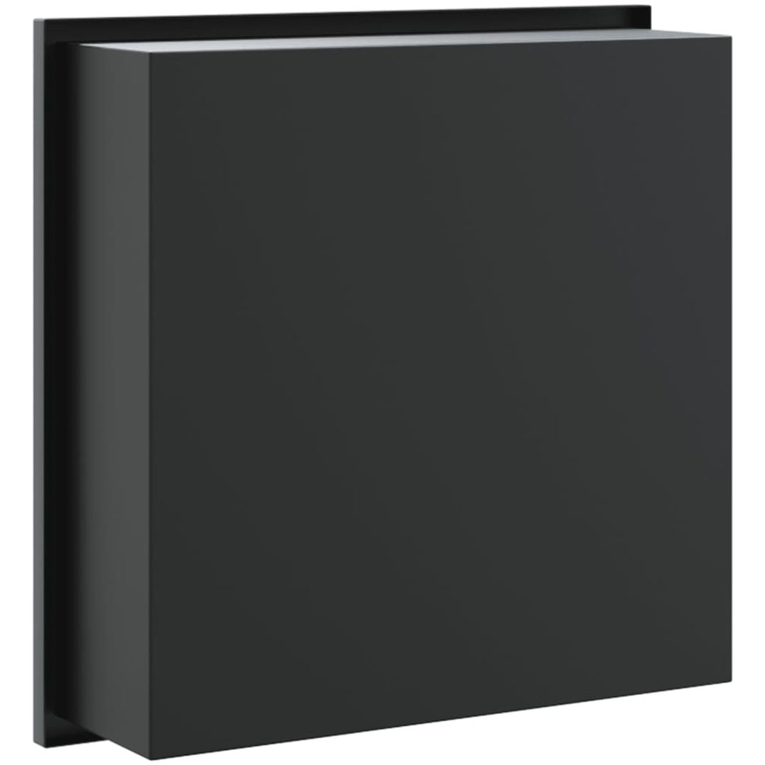 Duschnisch matt svart 32x32x9 cm rostfritt stål vidaXL – bild 6