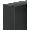 Duschnisch matt svart 32x32x9 cm rostfritt stål vidaXL – miniatyr 7