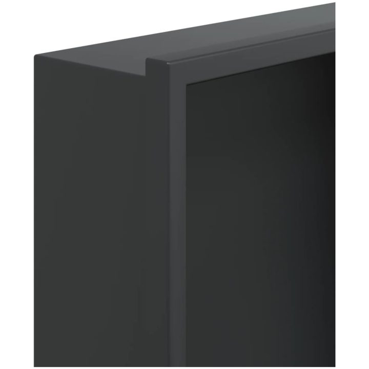 Duschnisch matt svart 32x32x9 cm rostfritt stål vidaXL – bild 7