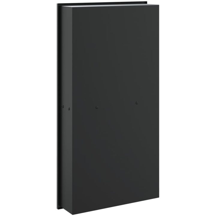 Duschnisch matt svart 32x62x9 cm rostfritt stål vidaXL – bild 6