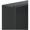 Duschnisch matt svart 32x62x9 cm rostfritt stål vidaXL – miniatyr 7