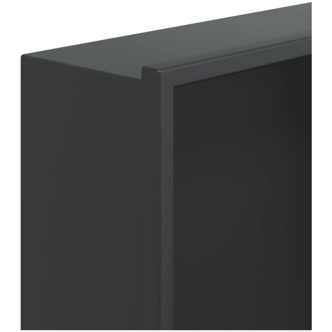Duschnisch matt svart 32x62x9 cm rostfritt stål vidaXL – bild 7