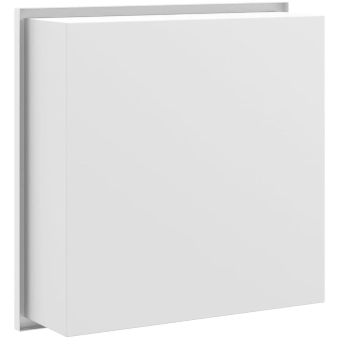 Duschnisch matt vit 32x32x9 cm rostfritt stål vidaXL – bild 6