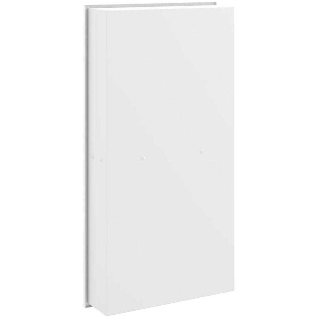 Duschnisch matt vit 32x62x9 cm rostfritt stål vidaXL – bild 6