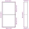 Duschnisch matt vit 32x62x9 cm rostfritt stål vidaXL – miniatyr 8