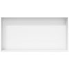 Duschnisch matt vit 62x32x9 cm rostfritt stål vidaXL – miniatyr 4