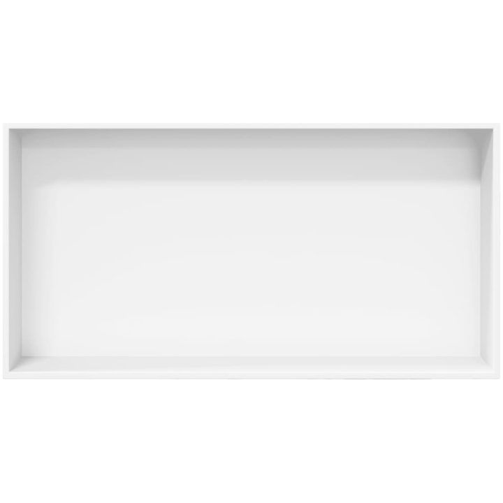 Duschnisch matt vit 62x32x9 cm rostfritt stål vidaXL – bild 4