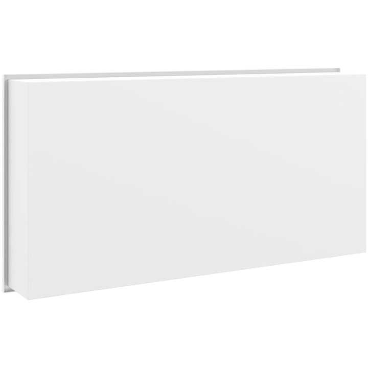 Duschnisch matt vit 62x32x9 cm rostfritt stål vidaXL – bild 6