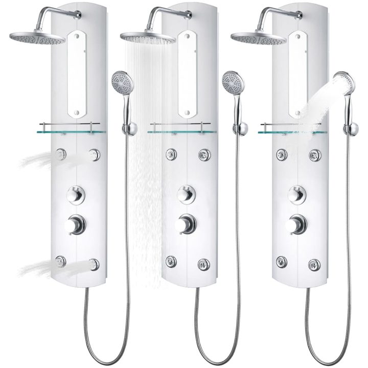 Duschpanel 25x43x110 cm silver vidaXL – bild 9