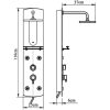 Duschpanel 25x43x110 cm silver vidaXL – miniatyr 10