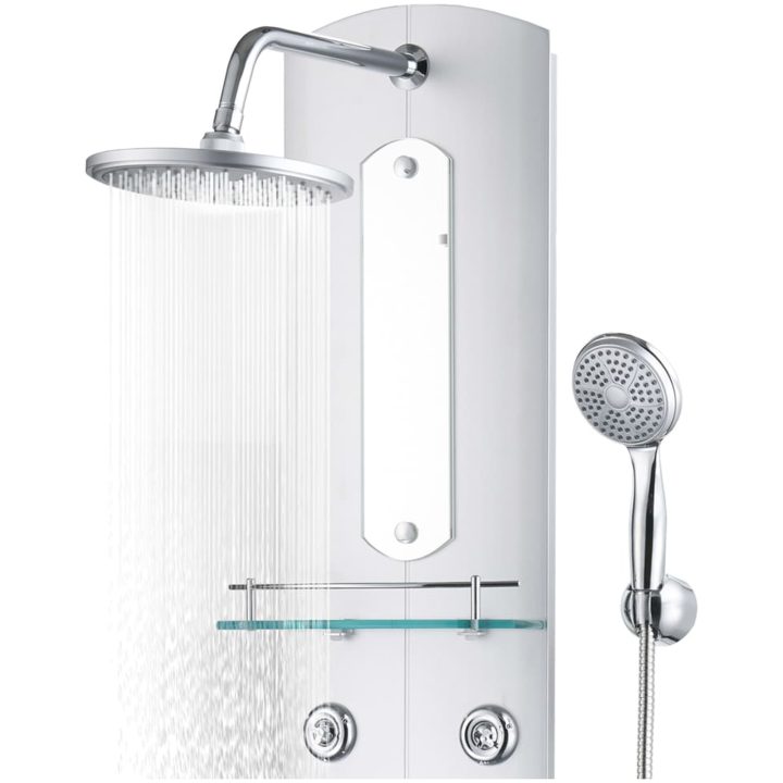 Duschpanel 25x43x120 cm silver vidaXL – bild 4