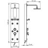 Duschpanel 25x43x120 cm silver vidaXL – miniatyr 10