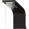 Duschpanel aluminium 20x44x130 cm svart vidaXL – miniatyr 6