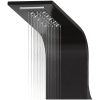 Duschpanel aluminium 20x44x130 cm svart vidaXL – miniatyr 7