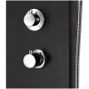 Duschpanel aluminium 20x44x130 cm svart vidaXL – miniatyr 9