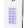 Duschpanel aluminium 20x44x130 cm vit vidaXL – miniatyr 4