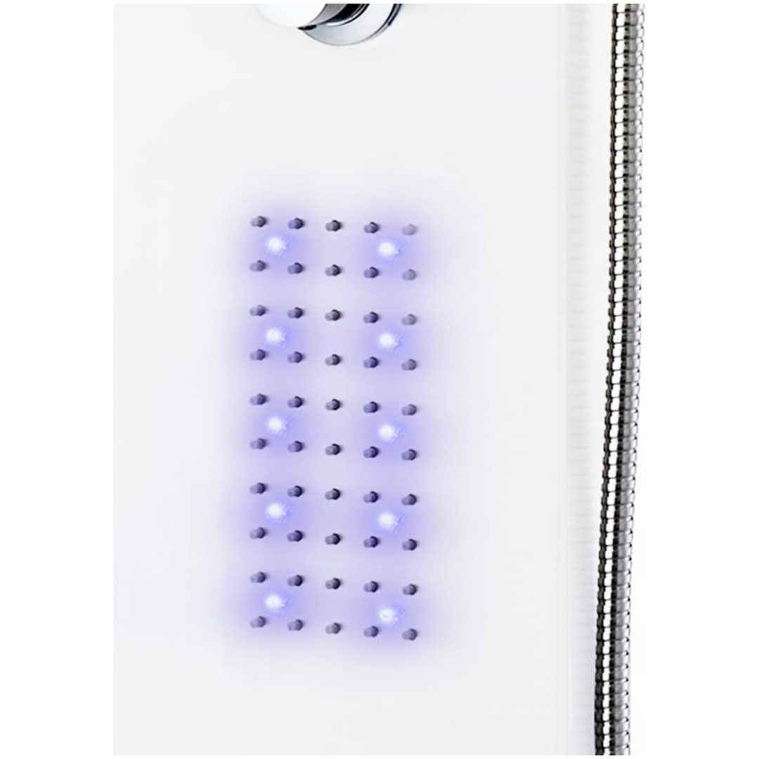 Duschpanel aluminium 20x44x130 cm vit vidaXL – bild 4
