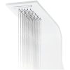 Duschpanel aluminium 20x44x130 cm vit vidaXL – miniatyr 7
