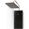 Duschpanel glas 18x45,5x130 cm svart vidaXL – miniatyr 5