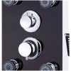 Duschpanel glas 25x44,6x130 cm svart vidaXL – miniatyr 5