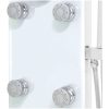 Duschpanel glas 25x44,6x130 cm vit vidaXL – miniatyr 6