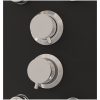 Duschpanel glas 25x47,5x130 cm svart vidaXL – miniatyr 5