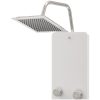 Duschpanel glas 25x47,5x130 cm vit vidaXL – miniatyr 4