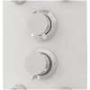Duschpanel glas 25x47,5x130 cm vit vidaXL – miniatyr 6