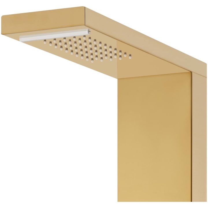Duschpanel rostfritt stål 201 guld vidaXL – bild 5