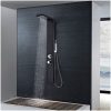 Duschpanelsystem aluminium matt svart vidaXL 15 x 47 x 130 cm – miniatyr 2
