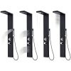 Duschpanelsystem aluminium matt svart vidaXL 15 x 47 x 130 cm – miniatyr 3