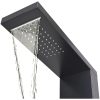 Duschpanelsystem aluminium matt svart vidaXL 15 x 47 x 130 cm – miniatyr 5