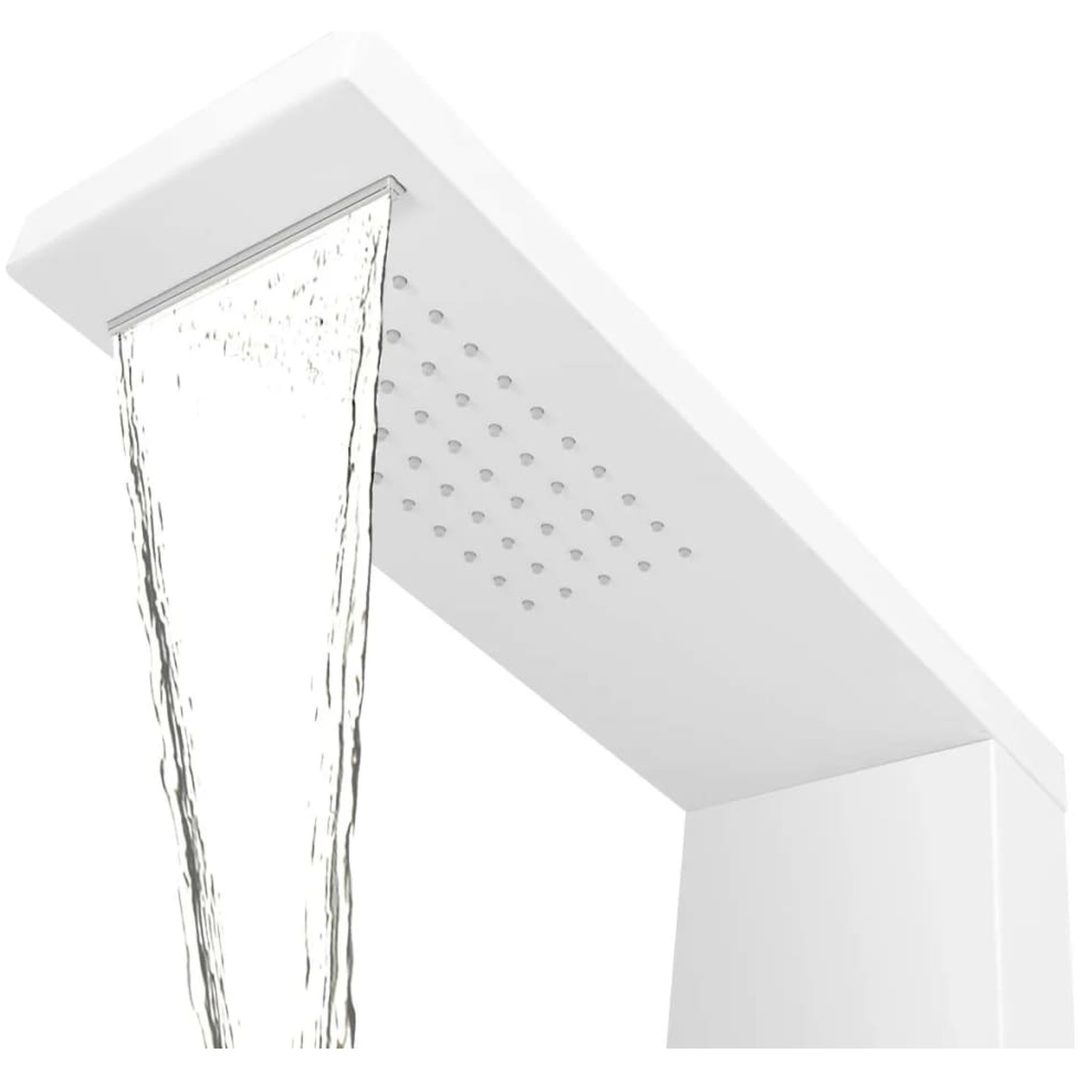 Duschpanelsystem aluminium matt vit vidaXL 15 x 47 x 130 cm – bild 6