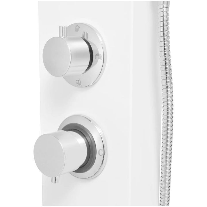 Duschpanelsystem aluminium matt vit vidaXL 15 x 47 x 130 cm – bild 8