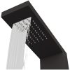 Duschpanelsystem aluminium svart vidaXL 15 x 47 x 114 cm – miniatyr 6
