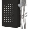 Duschpanelsystem aluminium svart vidaXL 15 x 47 x 114 cm – miniatyr 8