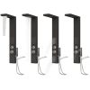 Duschpanelsystem aluminium svart vidaXL 15 x 47 x 114 cm – miniatyr 9