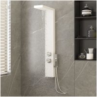 Duschpanelsystem aluminium vit vidaXL
