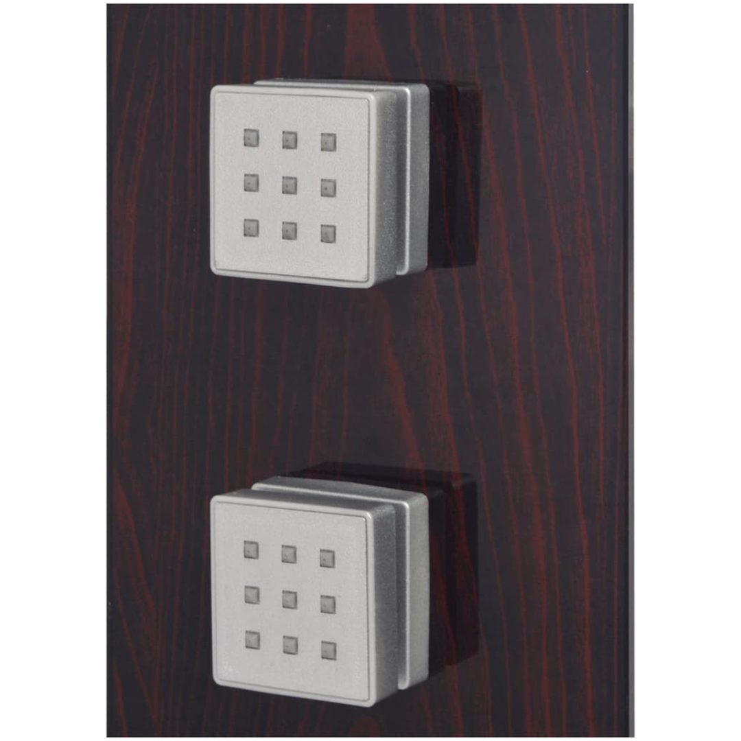 Duschpanelsystem glas brun vidaXL – bild 5