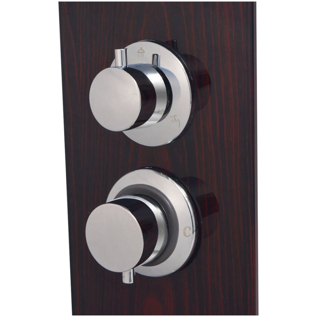 Duschpanelsystem glas brun vidaXL – bild 6