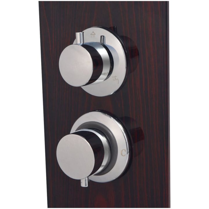 Duschpanelsystem glas brun vidaXL – bild 6