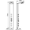 Duschpanelsystem glas brun vidaXL – miniatyr 8