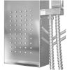 Duschpanelsystem rostfritt stål fyrkantig vidaXL 15 x 47 x 114 cm – miniatyr 8